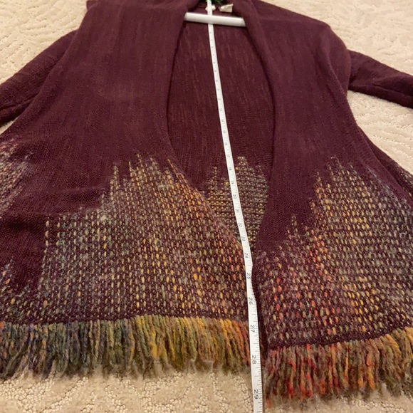 Anthropologie Moth Maroon Cardigan XSP - Picture 9 of 11